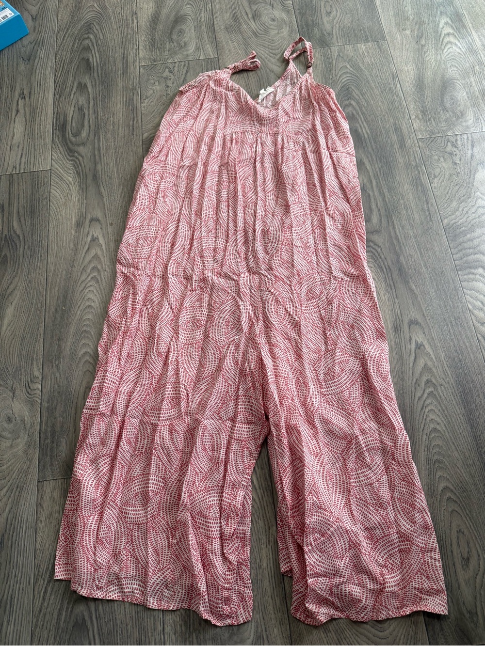 Floreat Loved by Anthropologie Red Patterned Jumpsuit Size S
